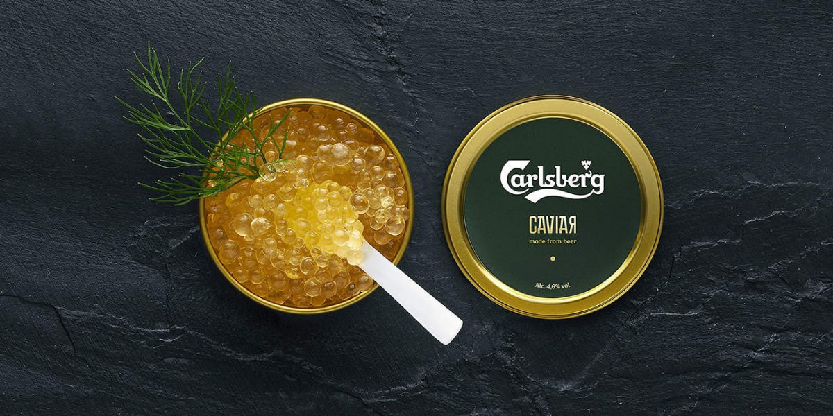 Carlsberg uses molecular gastronomy to create “Beer Caviar”