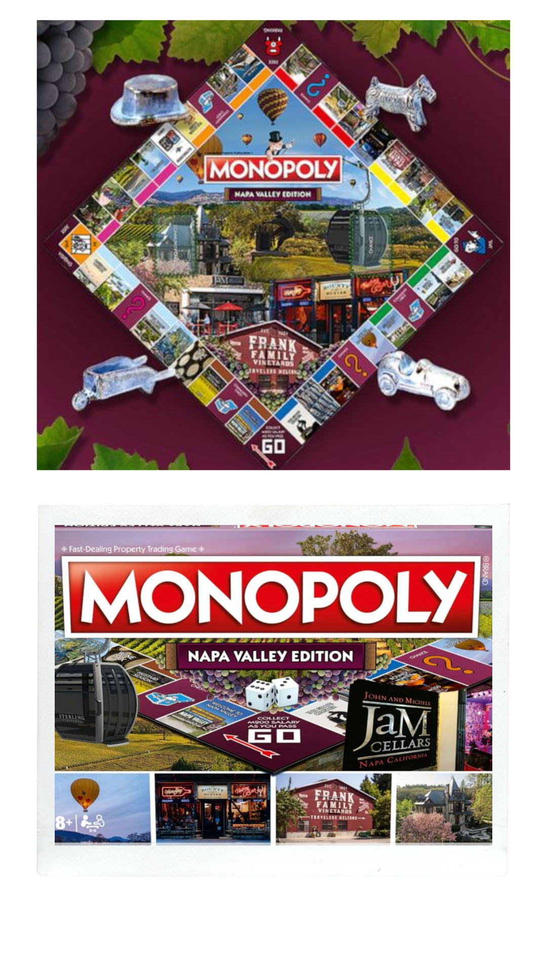 “Monopoly Napa Valley Edition” unveiled this week