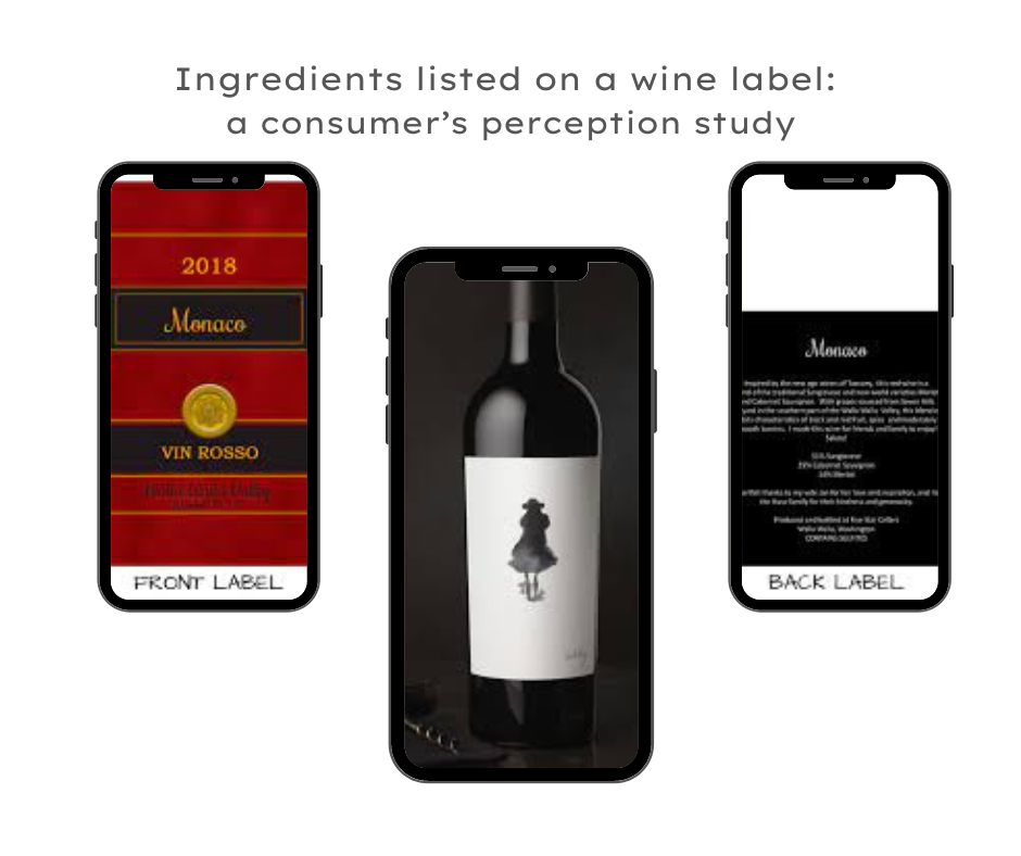 Ingredients listed on a wine label: a consumer’s perception study