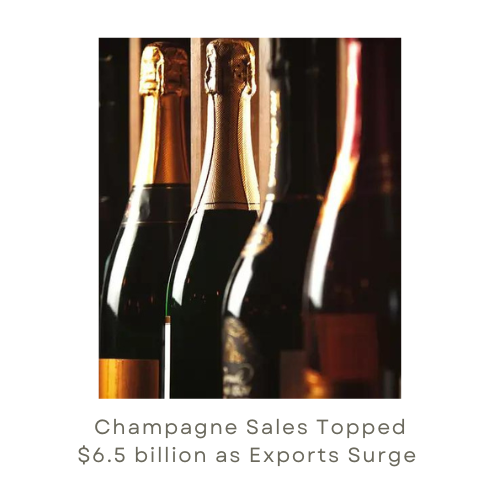 Champagne Sales Topped $6.5 billion as Exports Surge