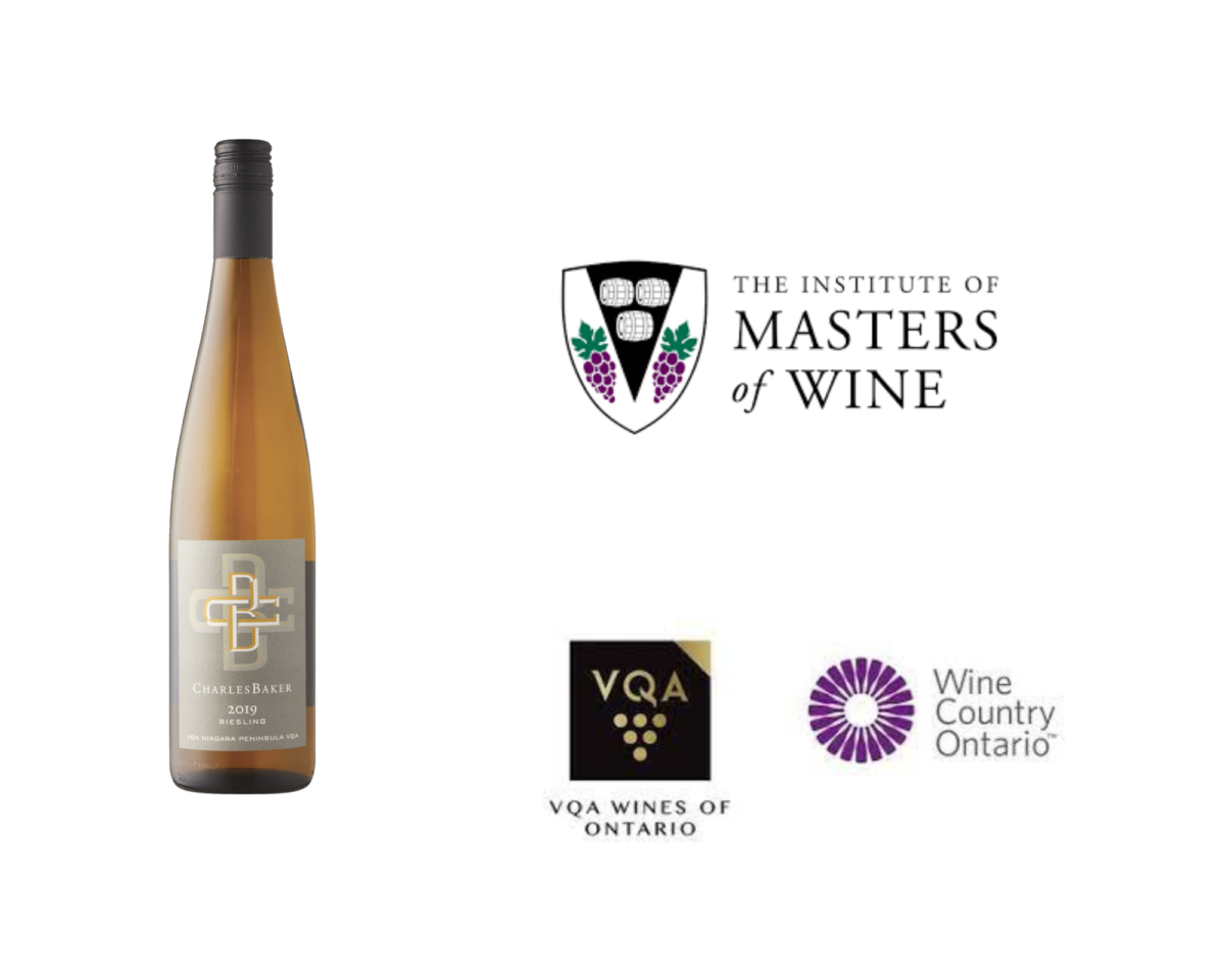 Charles Baker 2019 Riesling VQA was selected by The Institute of Masters of Wine as the benchmark Riesling for Canada